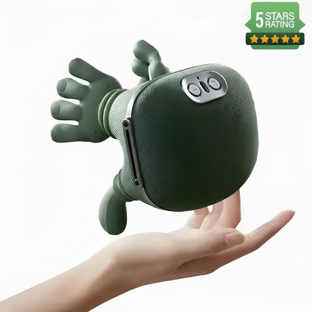 HandEase Pro massager with 5-star rating badge